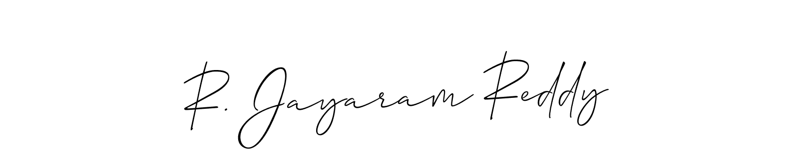 Best and Professional Signature Style for R. Jayaram Reddy. Allison_Script Best Signature Style Collection. R. Jayaram Reddy signature style 2 images and pictures png