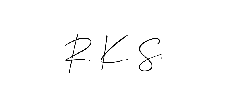 Make a beautiful signature design for name R. K. S.. Use this online signature maker to create a handwritten signature for free. R. K. S. signature style 2 images and pictures png