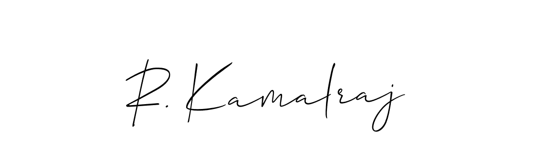 R. Kamalraj stylish signature style. Best Handwritten Sign (Allison_Script) for my name. Handwritten Signature Collection Ideas for my name R. Kamalraj. R. Kamalraj signature style 2 images and pictures png