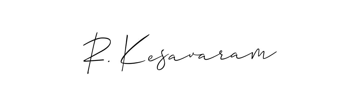 How to Draw R. Kesavaram signature style? Allison_Script is a latest design signature styles for name R. Kesavaram. R. Kesavaram signature style 2 images and pictures png