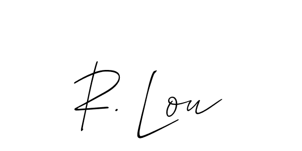 Once you've used our free online signature maker to create your best signature Allison_Script style, it's time to enjoy all of the benefits that R. Lou name signing documents. R. Lou signature style 2 images and pictures png