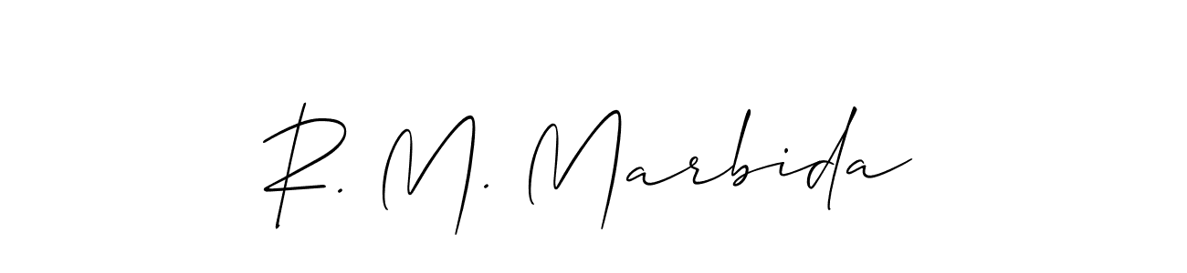 Make a beautiful signature design for name R. M. Marbida. Use this online signature maker to create a handwritten signature for free. R. M. Marbida signature style 2 images and pictures png