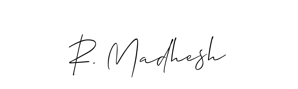 Similarly Allison_Script is the best handwritten signature design. Signature creator online .You can use it as an online autograph creator for name R. Madhesh. R. Madhesh signature style 2 images and pictures png