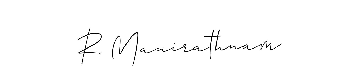 Make a beautiful signature design for name R. Manirathnam. Use this online signature maker to create a handwritten signature for free. R. Manirathnam signature style 2 images and pictures png