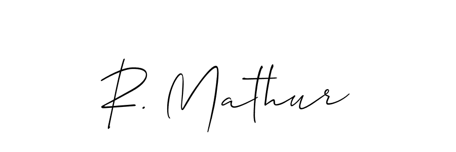 Check out images of Autograph of R. Mathur name. Actor R. Mathur Signature Style. Allison_Script is a professional sign style online. R. Mathur signature style 2 images and pictures png