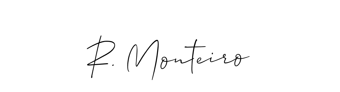 if you are searching for the best signature style for your name R. Monteiro. so please give up your signature search. here we have designed multiple signature styles  using Allison_Script. R. Monteiro signature style 2 images and pictures png