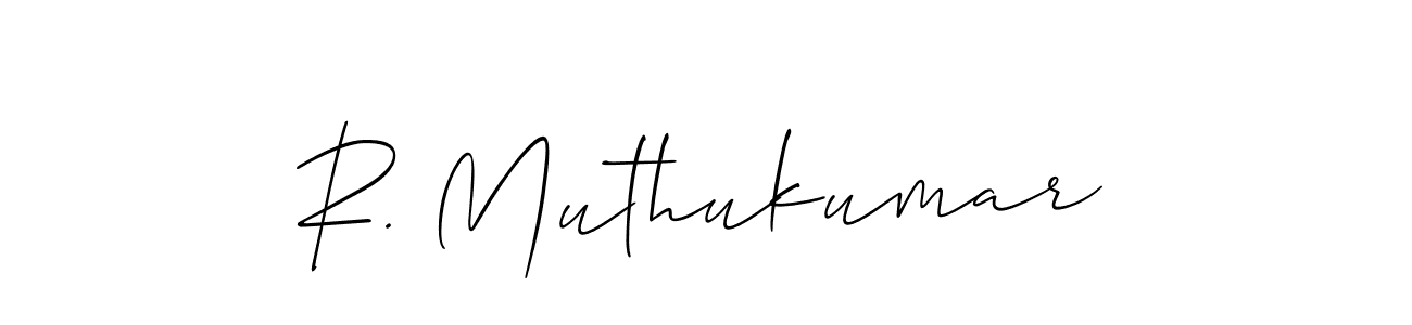 Create a beautiful signature design for name R. Muthukumar. With this signature (Allison_Script) fonts, you can make a handwritten signature for free. R. Muthukumar signature style 2 images and pictures png