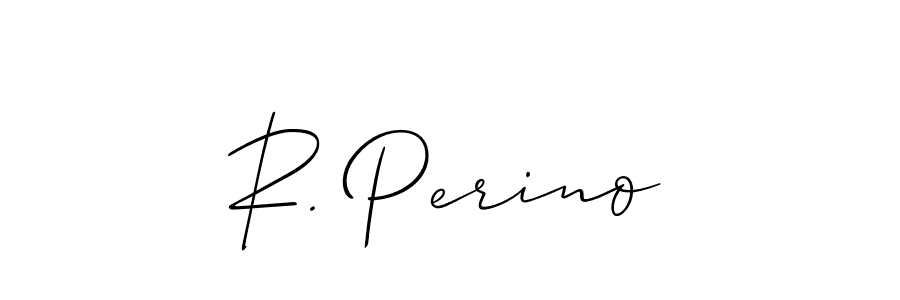 Design your own signature with our free online signature maker. With this signature software, you can create a handwritten (Allison_Script) signature for name R. Perino. R. Perino signature style 2 images and pictures png