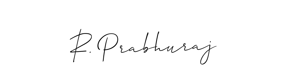 Similarly Allison_Script is the best handwritten signature design. Signature creator online .You can use it as an online autograph creator for name R. Prabhuraj. R. Prabhuraj signature style 2 images and pictures png