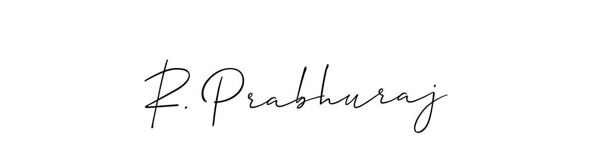 Check out images of Autograph of R. Prabhuraj name. Actor R. Prabhuraj Signature Style. Allison_Script is a professional sign style online. R. Prabhuraj signature style 2 images and pictures png