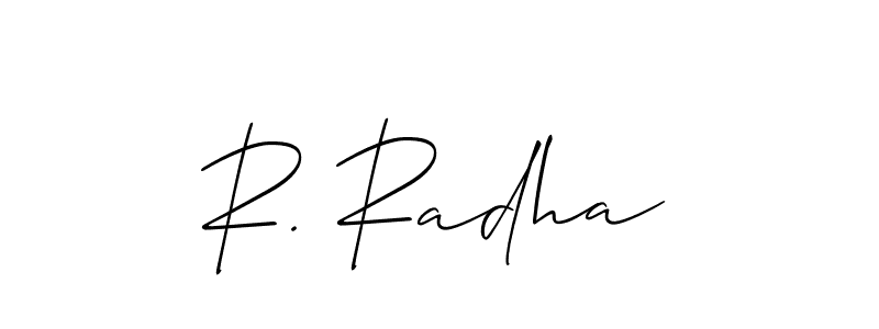 Best and Professional Signature Style for R. Radha. Allison_Script Best Signature Style Collection. R. Radha signature style 2 images and pictures png