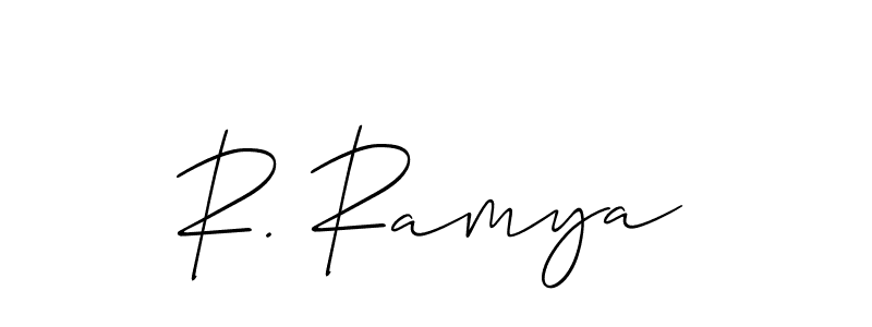 Once you've used our free online signature maker to create your best signature Allison_Script style, it's time to enjoy all of the benefits that R. Ramya name signing documents. R. Ramya signature style 2 images and pictures png