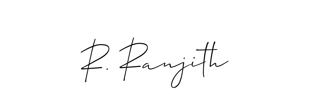 Make a beautiful signature design for name R. Ranjith. Use this online signature maker to create a handwritten signature for free. R. Ranjith signature style 2 images and pictures png