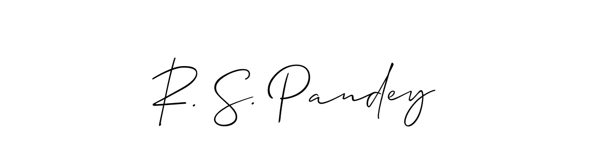 R. S. Pandey stylish signature style. Best Handwritten Sign (Allison_Script) for my name. Handwritten Signature Collection Ideas for my name R. S. Pandey. R. S. Pandey signature style 2 images and pictures png