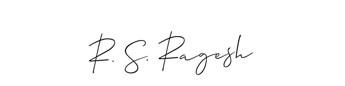 Also we have R. S. Ragesh name is the best signature style. Create professional handwritten signature collection using Allison_Script autograph style. R. S. Ragesh signature style 2 images and pictures png