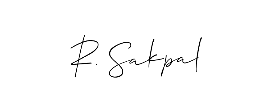 Similarly Allison_Script is the best handwritten signature design. Signature creator online .You can use it as an online autograph creator for name R. Sakpal. R. Sakpal signature style 2 images and pictures png