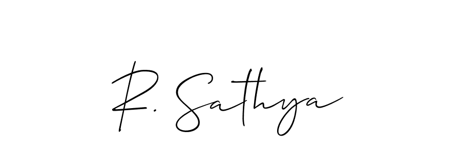 Make a beautiful signature design for name R. Sathya. Use this online signature maker to create a handwritten signature for free. R. Sathya signature style 2 images and pictures png