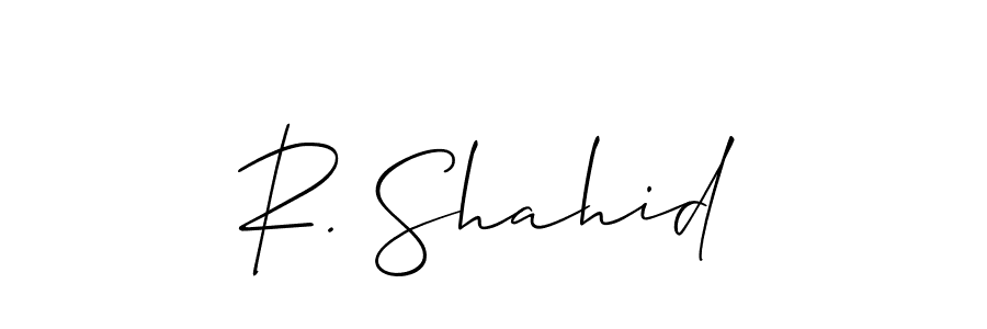 You can use this online signature creator to create a handwritten signature for the name R. Shahid. This is the best online autograph maker. R. Shahid signature style 2 images and pictures png