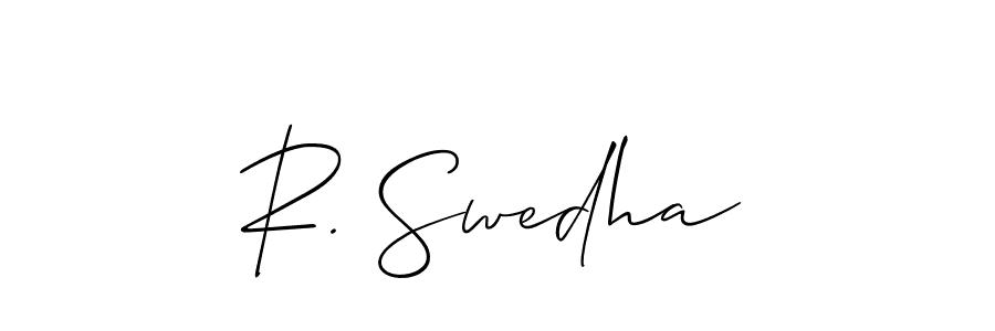 Once you've used our free online signature maker to create your best signature Allison_Script style, it's time to enjoy all of the benefits that R. Swedha name signing documents. R. Swedha signature style 2 images and pictures png