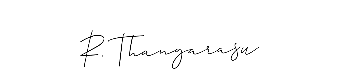 R. Thangarasu stylish signature style. Best Handwritten Sign (Allison_Script) for my name. Handwritten Signature Collection Ideas for my name R. Thangarasu. R. Thangarasu signature style 2 images and pictures png