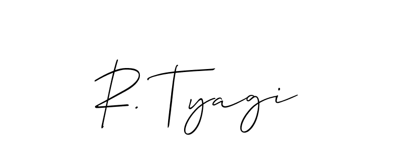 Design your own signature with our free online signature maker. With this signature software, you can create a handwritten (Allison_Script) signature for name R. Tyagi. R. Tyagi signature style 2 images and pictures png