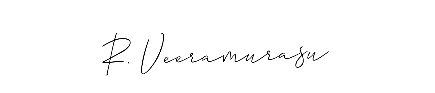Design your own signature with our free online signature maker. With this signature software, you can create a handwritten (Allison_Script) signature for name R. Veeramurasu. R. Veeramurasu signature style 2 images and pictures png