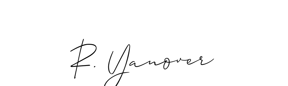 You can use this online signature creator to create a handwritten signature for the name R. Yanover. This is the best online autograph maker. R. Yanover signature style 2 images and pictures png