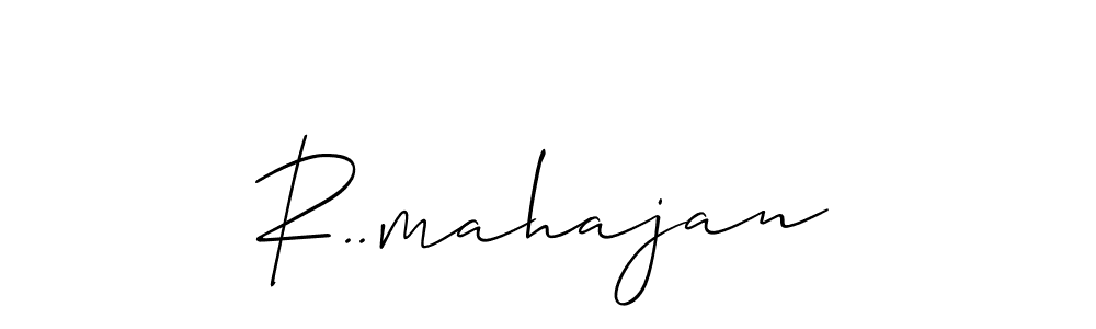 How to make R..mahajan name signature. Use Allison_Script style for creating short signs online. This is the latest handwritten sign. R..mahajan signature style 2 images and pictures png