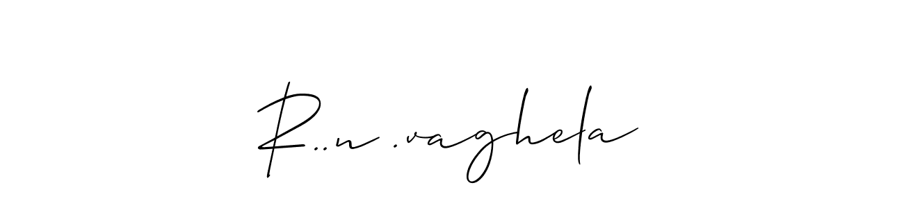 How to Draw R..n .vaghela signature style? Allison_Script is a latest design signature styles for name R..n .vaghela. R..n .vaghela signature style 2 images and pictures png