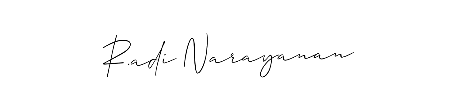 See photos of R.adi Narayanan official signature by Spectra . Check more albums & portfolios. Read reviews & check more about Allison_Script font. R.adi Narayanan signature style 2 images and pictures png