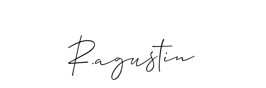 R.agustin stylish signature style. Best Handwritten Sign (Allison_Script) for my name. Handwritten Signature Collection Ideas for my name R.agustin. R.agustin signature style 2 images and pictures png