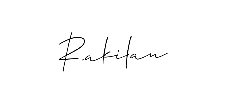 Once you've used our free online signature maker to create your best signature Allison_Script style, it's time to enjoy all of the benefits that R.akilan name signing documents. R.akilan signature style 2 images and pictures png