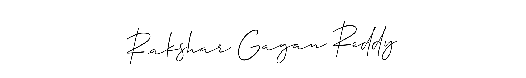 if you are searching for the best signature style for your name R.akshar Gagan Reddy. so please give up your signature search. here we have designed multiple signature styles  using Allison_Script. R.akshar Gagan Reddy signature style 2 images and pictures png