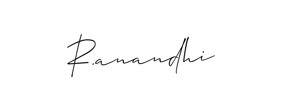 This is the best signature style for the R.anandhi name. Also you like these signature font (Allison_Script). Mix name signature. R.anandhi signature style 2 images and pictures png
