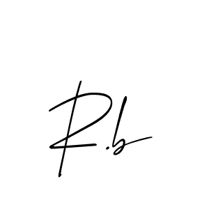 Similarly Allison_Script is the best handwritten signature design. Signature creator online .You can use it as an online autograph creator for name R.b. R.b signature style 2 images and pictures png