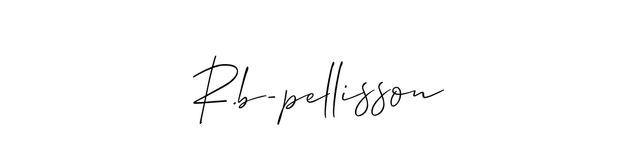 How to Draw R.b-pellisson signature style? Allison_Script is a latest design signature styles for name R.b-pellisson. R.b-pellisson signature style 2 images and pictures png