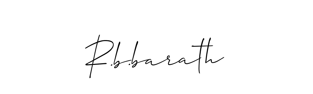 if you are searching for the best signature style for your name R.b.barath. so please give up your signature search. here we have designed multiple signature styles  using Allison_Script. R.b.barath signature style 2 images and pictures png