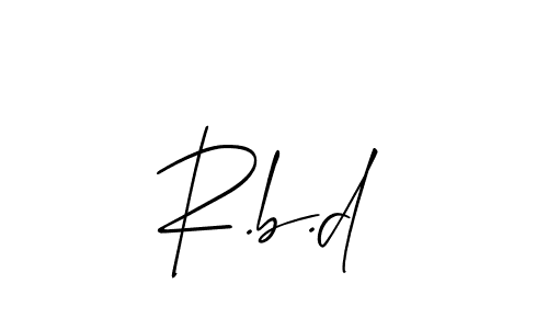 How to make R.b.d name signature. Use Allison_Script style for creating short signs online. This is the latest handwritten sign. R.b.d signature style 2 images and pictures png