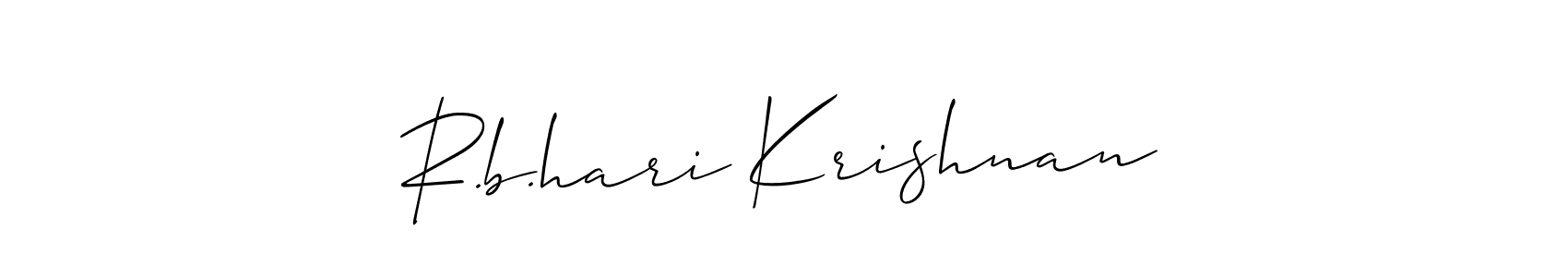 Make a beautiful signature design for name R.b.hari Krishnan. Use this online signature maker to create a handwritten signature for free. R.b.hari Krishnan signature style 2 images and pictures png