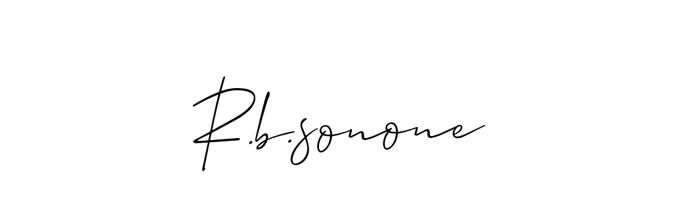R.b.sonone stylish signature style. Best Handwritten Sign (Allison_Script) for my name. Handwritten Signature Collection Ideas for my name R.b.sonone. R.b.sonone signature style 2 images and pictures png