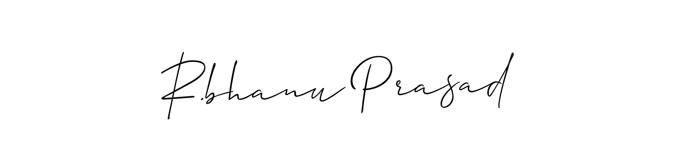 You should practise on your own different ways (Allison_Script) to write your name (R.bhanu Prasad) in signature. don't let someone else do it for you. R.bhanu Prasad signature style 2 images and pictures png