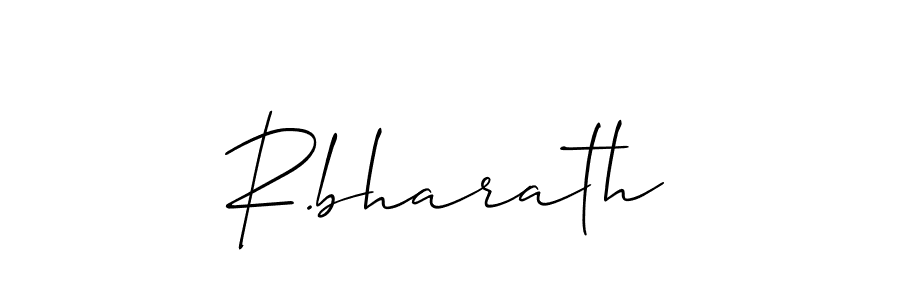 Make a beautiful signature design for name R.bharath. With this signature (Allison_Script) style, you can create a handwritten signature for free. R.bharath signature style 2 images and pictures png