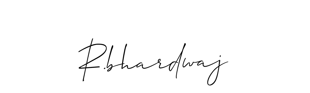 Use a signature maker to create a handwritten signature online. With this signature software, you can design (Allison_Script) your own signature for name R.bhardwaj. R.bhardwaj signature style 2 images and pictures png