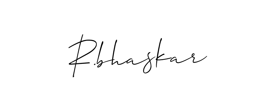 Design your own signature with our free online signature maker. With this signature software, you can create a handwritten (Allison_Script) signature for name R.bhaskar. R.bhaskar signature style 2 images and pictures png