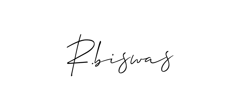 How to make R.biswas signature? Allison_Script is a professional autograph style. Create handwritten signature for R.biswas name. R.biswas signature style 2 images and pictures png