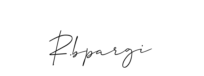 How to make R.bpargi signature? Allison_Script is a professional autograph style. Create handwritten signature for R.bpargi name. R.bpargi signature style 2 images and pictures png