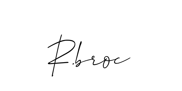 See photos of R.broc official signature by Spectra . Check more albums & portfolios. Read reviews & check more about Allison_Script font. R.broc signature style 2 images and pictures png