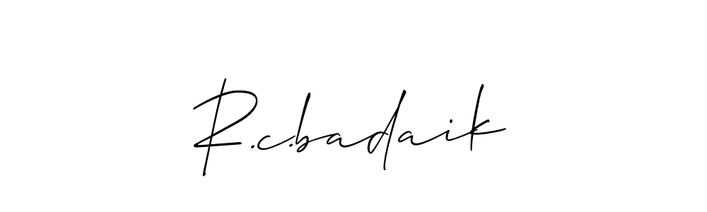 R.c.badaik stylish signature style. Best Handwritten Sign (Allison_Script) for my name. Handwritten Signature Collection Ideas for my name R.c.badaik. R.c.badaik signature style 2 images and pictures png