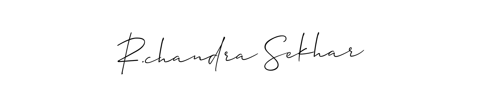 How to make R.chandra Sekhar signature? Allison_Script is a professional autograph style. Create handwritten signature for R.chandra Sekhar name. R.chandra Sekhar signature style 2 images and pictures png