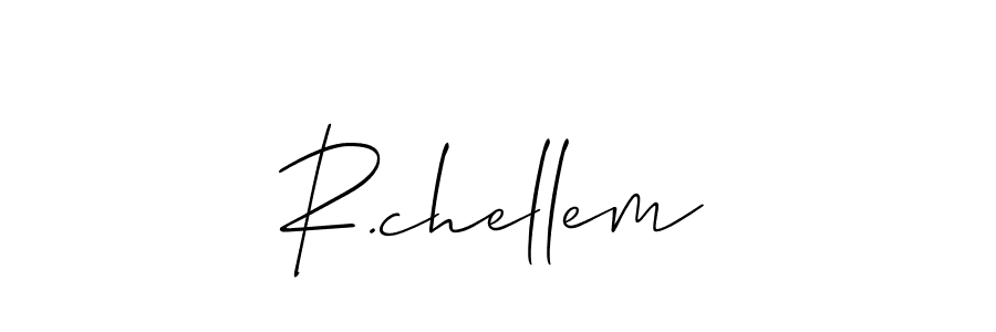 Also we have R.chellem name is the best signature style. Create professional handwritten signature collection using Allison_Script autograph style. R.chellem signature style 2 images and pictures png